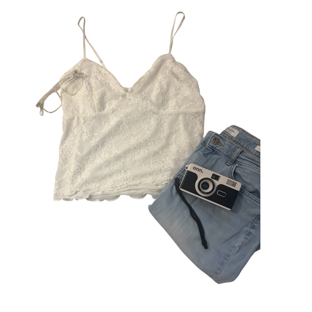 No Boundaries White Lace Camisole